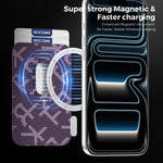 MOCOME - Portafoglio con texture in tessuto aramidico e custodia magnetica per telefono, For iPhone 17 Pro Max