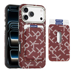 MOCOME - Portafoglio con texture in tessuto aramidico e custodia magnetica per telefono, For iPhone 17 Pro Max