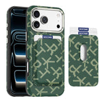 MOCOME - Portafoglio con texture in tessuto aramidico e custodia magnetica per telefono, For iPhone 17 Pro Max