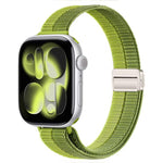 Cinturino nylon sottile con doppia chiusura magnetica per Apple W