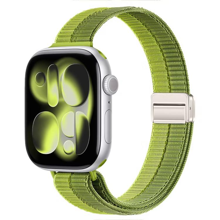 Cinturino nylon sottile con doppia chiusura magnetica per Apple W