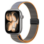 Cinturino nylon sottile con doppia chiusura magnetica per Apple W