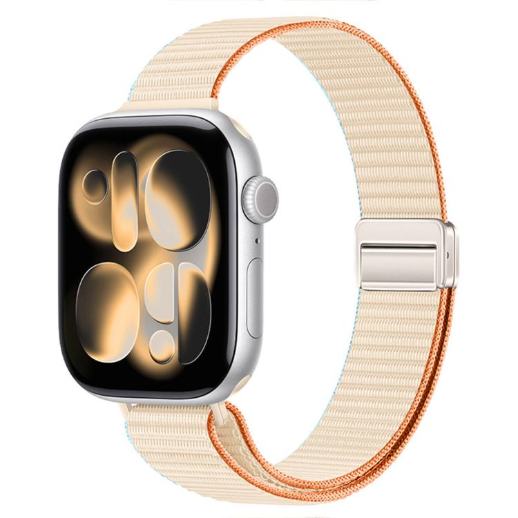 Cinturino nylon sottile con doppia chiusura magnetica per Apple W