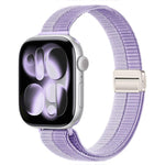 Cinturino nylon sottile con doppia chiusura magnetica per Apple W