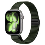 Cinturino nylon sottile con doppia chiusura magnetica per Apple W