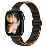 Cinturino nylon sottile con doppia chiusura magnetica per Apple W