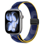 Cinturino nylon sottile con doppia chiusura magnetica per Apple W