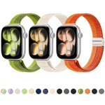 Cinturino nylon sottile con doppia chiusura magnetica per Apple W