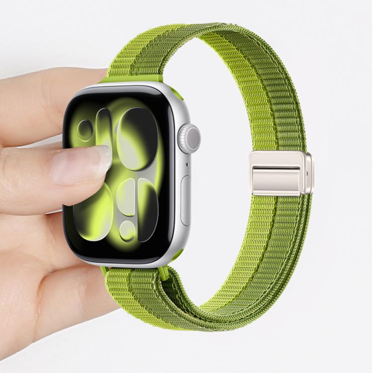 Cinturino nylon sottile con doppia chiusura magnetica per Apple W