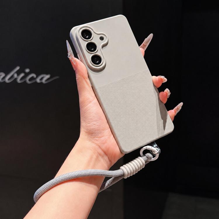 Custodia per telefono in TPU con texture a pois imitazione e cinturino., For Galaxy S26+ 5G, For Galaxy S26 Ultra 5G, For Galaxy S26 5G, For Galaxy A57 5G
