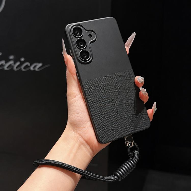 Custodia per telefono in TPU con texture a pois imitazione e cinturino., For Galaxy S26+ 5G, For Galaxy S26 Ultra 5G, For Galaxy S26 5G, For Galaxy A57 5G