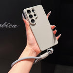 Custodia per telefono in TPU con texture a pois imitazione e cinturino., For Galaxy S24 FE 5G, For Galaxy S24 Ultra 5G, For Galaxy S24+ 5G, For Galaxy S24 5G