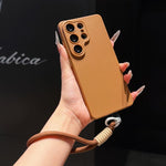 Custodia per telefono in TPU con texture a pois imitazione e cinturino., For Galaxy S24 FE 5G, For Galaxy S24 Ultra 5G, For Galaxy S24+ 5G, For Galaxy S24 5G
