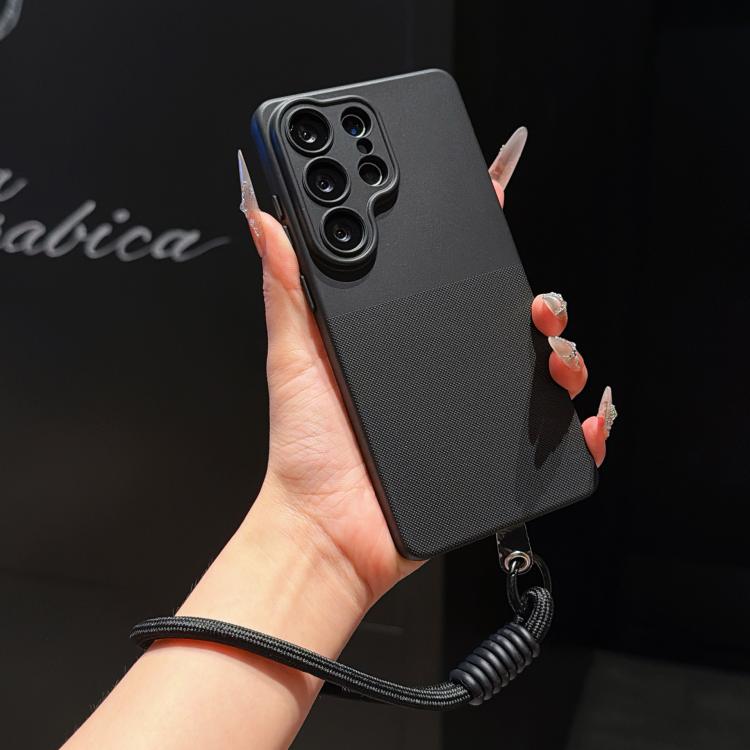 Custodia per telefono in TPU con texture a pois imitazione e cinturino., For Galaxy S24 FE 5G, For Galaxy S24 Ultra 5G, For Galaxy S24+ 5G, For Galaxy S24 5G