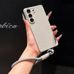 Custodia per telefono in TPU con texture a pois imitazione e cinturino., For Galaxy S23 FE 5G, For Galaxy A14 4G / 5G, For Galaxy S23 Ultra 5G, For Galaxy S23 5G