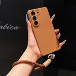 Custodia per telefono in TPU con texture a pois imitazione e cinturino., For Galaxy S23 FE 5G, For Galaxy A14 4G / 5G, For Galaxy S23 Ultra 5G, For Galaxy S23 5G