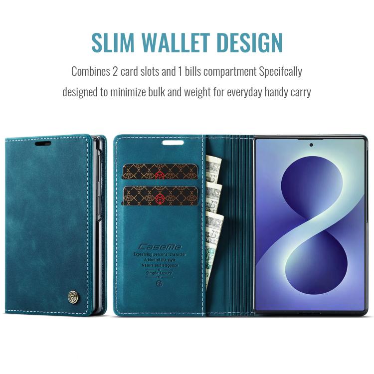 Custodia per telefono multifunzionale in pelle con apertura orizzontale CaseMe 013, For Galaxy Z Fold8 5G, For Galaxy Z Fold8 Ultra 5G
