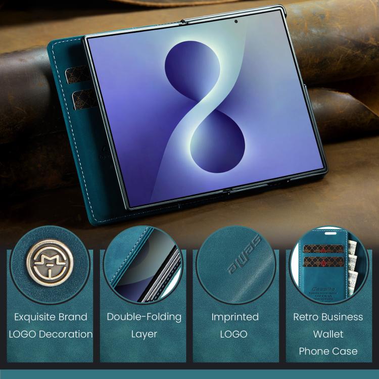 Custodia per telefono multifunzionale in pelle con apertura orizzontale CaseMe 013, For Galaxy Z Fold8 5G, For Galaxy Z Fold8 Ultra 5G