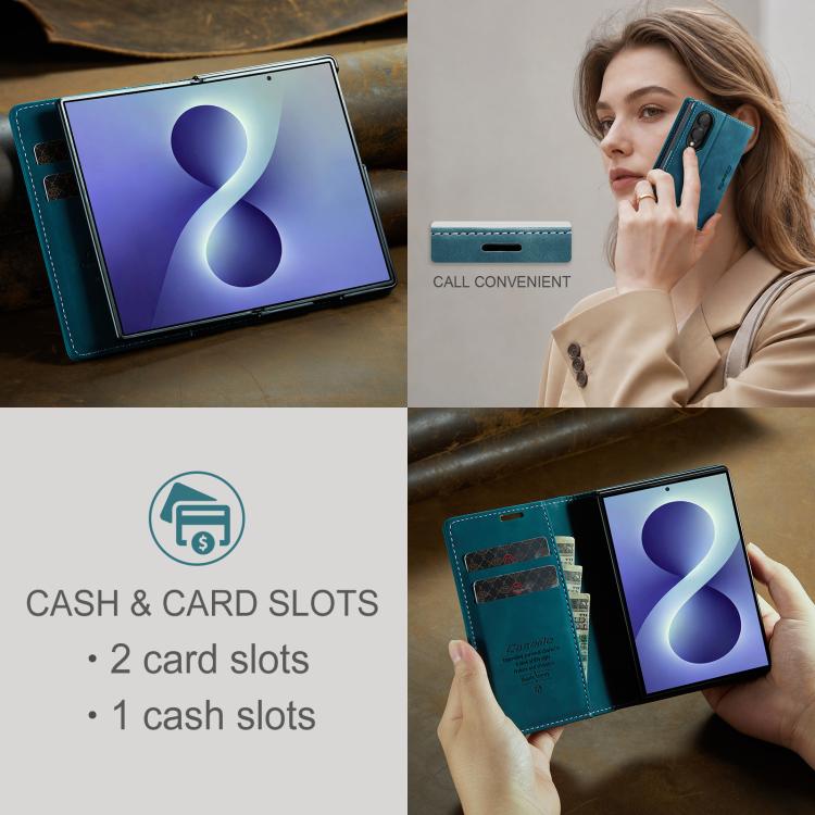 Custodia per telefono multifunzionale in pelle con apertura orizzontale CaseMe 013, For Galaxy Z Fold8 5G, For Galaxy Z Fold8 Ultra 5G