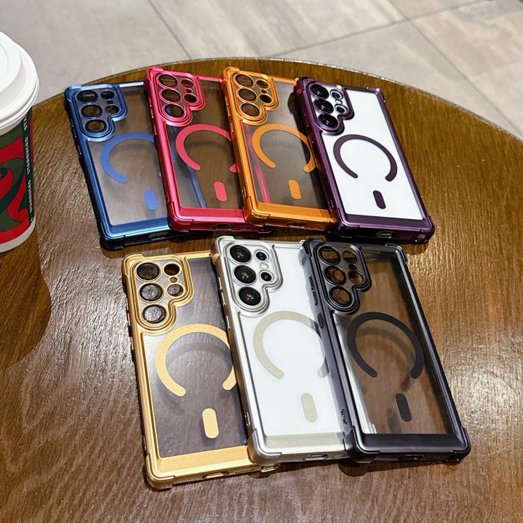 Custodia magnetica per telefono in acrilico opaco galvanizzato, For Galaxy S26+ 5G, For Galaxy S26 Ultra 5G, For Galaxy S26 5G