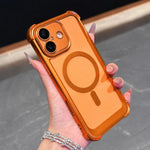 Custodia magnetica in acrilico opaco per iPhone 16 Plus