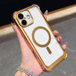 Custodia magnetica in acrilico opaco per iPhone 16 Plus
