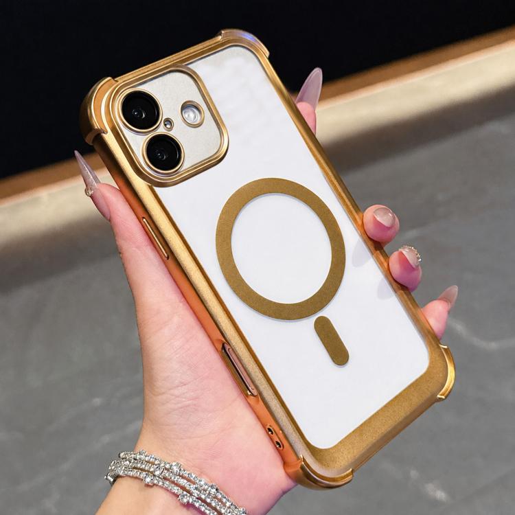 Custodia magnetica in acrilico opaco per iPhone 16 Plus