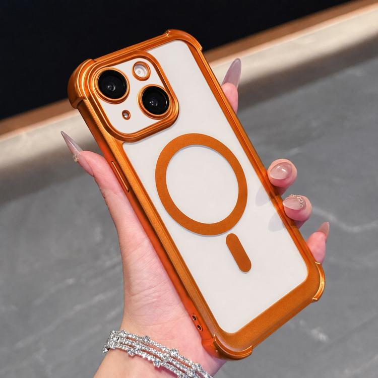 Custodia magnetica per telefono in acrilico opaco galvanizzato, For iPhone 14 Plus, For iPhone 14, For iPhone 14 Pro