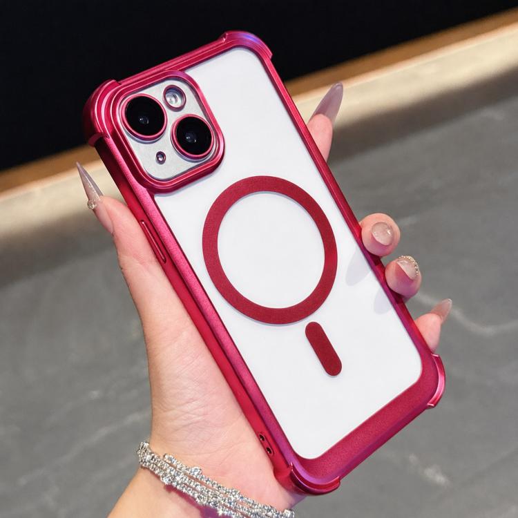 Custodia magnetica per telefono in acrilico opaco galvanizzato, For iPhone 14 Plus, For iPhone 14, For iPhone 14 Pro