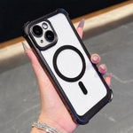 Custodia magnetica per telefono in acrilico opaco galvanizzato, For iPhone 14 Plus, For iPhone 14, For iPhone 14 Pro