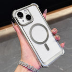 Custodia magnetica per telefono in acrilico opaco galvanizzato, For iPhone 14 Plus, For iPhone 14, For iPhone 14 Pro