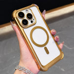 Custodia magnetica per telefono in acrilico opaco galvanizzato, For iPhone 14 Plus, For iPhone 14, For iPhone 14 Pro