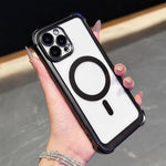 Custodia magnetica per telefono in acrilico opaco galvanizzato, For iPhone 14 Plus, For iPhone 14, For iPhone 14 Pro