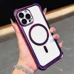 Custodia magnetica per telefono in acrilico opaco galvanizzato, For iPhone 14 Plus, For iPhone 14, For iPhone 14 Pro