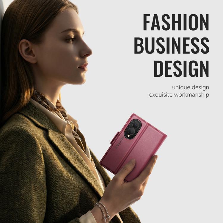 Custodia per telefono in pelle CaseMe 023 con fibbia a farfalla, texture litchi, protezione RFID e antifurto., For Galaxy Z Fold8 5G, For Galaxy Z Fold8 Ultra 5G