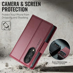 Custodia per telefono in pelle CaseMe 023 con fibbia a farfalla, texture litchi, protezione RFID e antifurto., For Galaxy Z Fold8 5G, For Galaxy Z Fold8 Ultra 5G