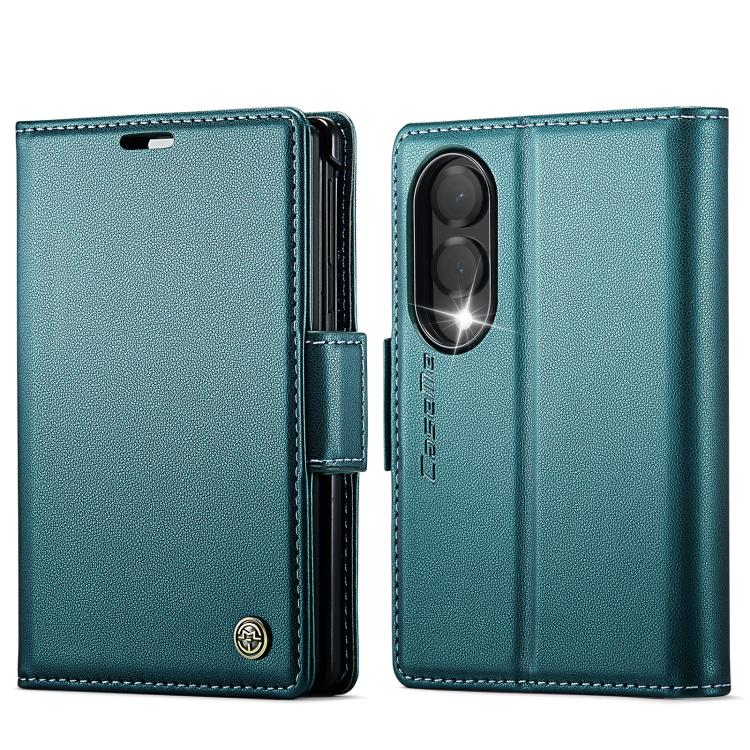 Custodia per telefono in pelle CaseMe 023 con fibbia a farfalla, texture litchi, protezione RFID e antifurto., For Galaxy Z Fold8 5G, For Galaxy Z Fold8 Ultra 5G