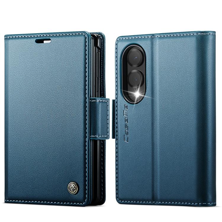Custodia per telefono in pelle CaseMe 023 con fibbia a farfalla, texture litchi, protezione RFID e antifurto., For Galaxy Z Fold8 5G, For Galaxy Z Fold8 Ultra 5G