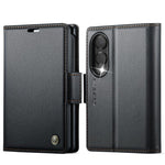 Custodia per telefono in pelle CaseMe 023 con fibbia a farfalla, texture litchi, protezione RFID e antifurto., For Galaxy Z Fold8 5G, For Galaxy Z Fold8 Ultra 5G