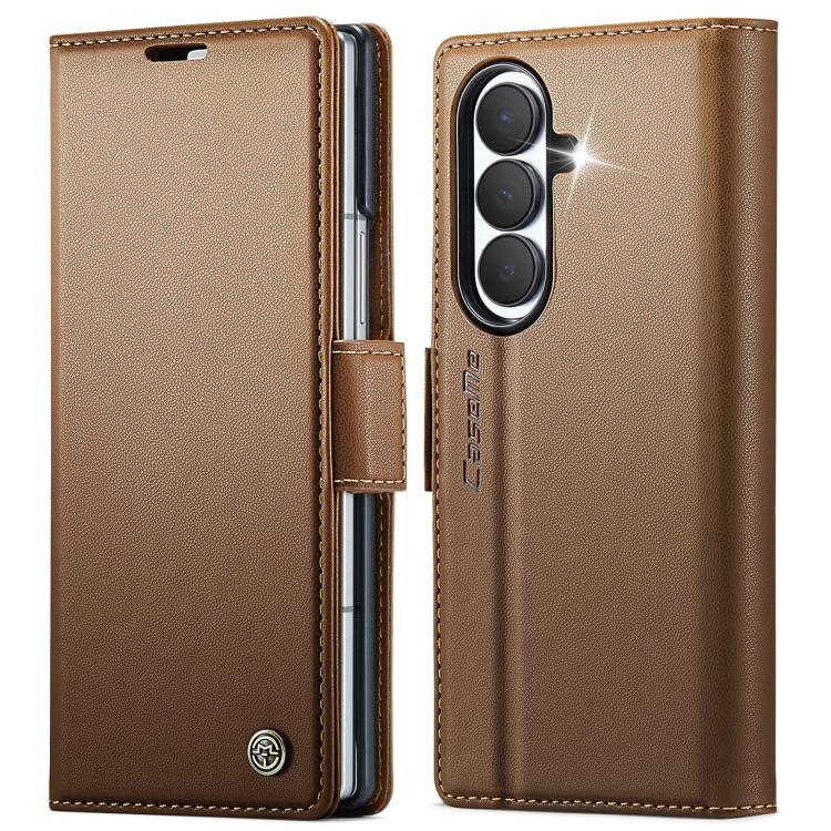 Custodia per telefono in pelle CaseMe 023 con fibbia a farfalla, texture litchi, protezione RFID e antifurto., For Galaxy Z Fold8 5G, For Galaxy Z Fold8 Ultra 5G