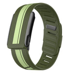 Lunetta nera in resina con cinturino silicone per WHOOP 5.0