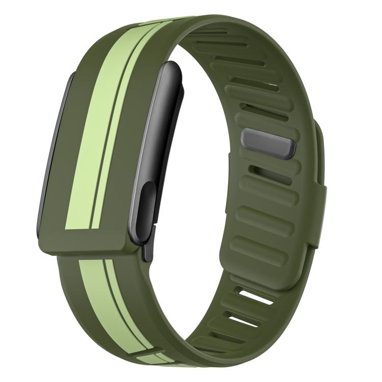 Lunetta nera in resina con cinturino silicone per WHOOP 5.0