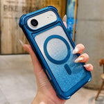 Custodia magnetica in acrilico opaco con glitter per iPhone Air