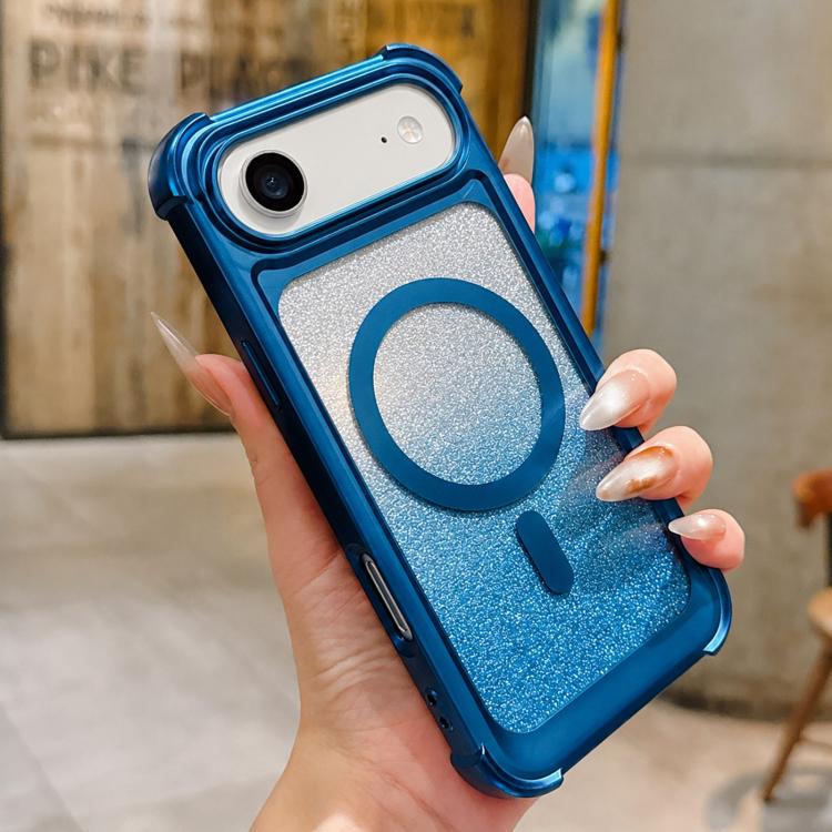 Custodia magnetica in acrilico opaco con glitter per iPhone Air