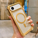 Custodia magnetica in acrilico opaco con glitter per iPhone Air