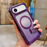 Custodia magnetica in acrilico opaco con glitter per iPhone Air