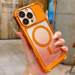 Custodia magnetica in acrilico opaco con glitter per iPhone Air