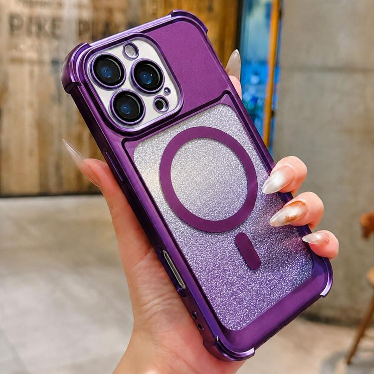 Custodia magnetica in acrilico opaco con glitter per iPhone Air