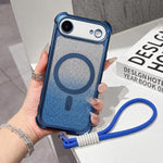 Custodia magnetica acrilico opaco con glitter per iPhone Air