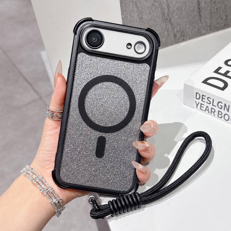 Custodia magnetica acrilico opaco con glitter per iPhone Air